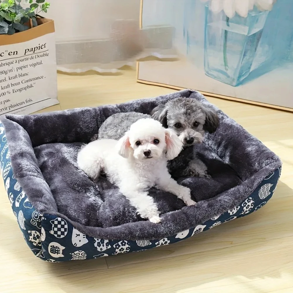 Soft Pet Bed Sofa Mat – Comfortable Dog & Cat Sleeping Cushion for All Sizes