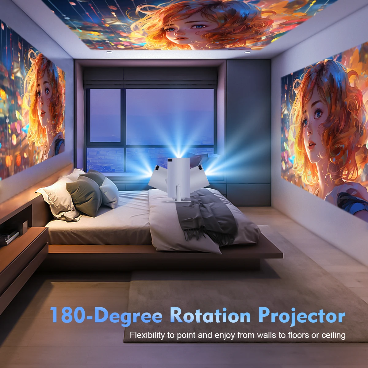 Smart Projector – Android 11 Home Cinema Projector with Dual WiFi & Bluetooth - Image 5