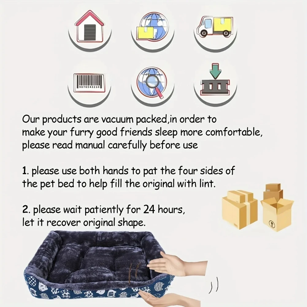 Soft Pet Bed Sofa Mat – Comfortable Dog & Cat Sleeping Cushion for All Sizes - Image 6