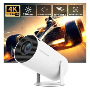 Smart Projector – Android 11 Home Cinema Projector with Dual WiFi & Bluetooth