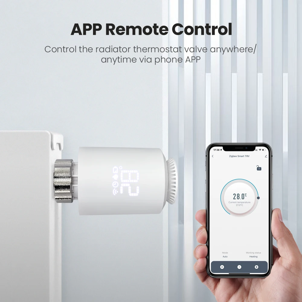 Smart Radiator Thermostat Valve – Programmable Temperature Controller Compatible with Alexa & Google Home - Image 2