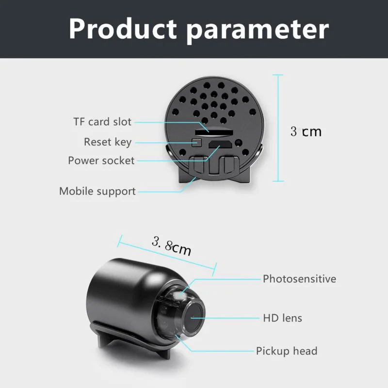 X5 Mini WiFi Security Camera – Wireless Indoor Monitoring Camera for Pets & Infants - Image 3
