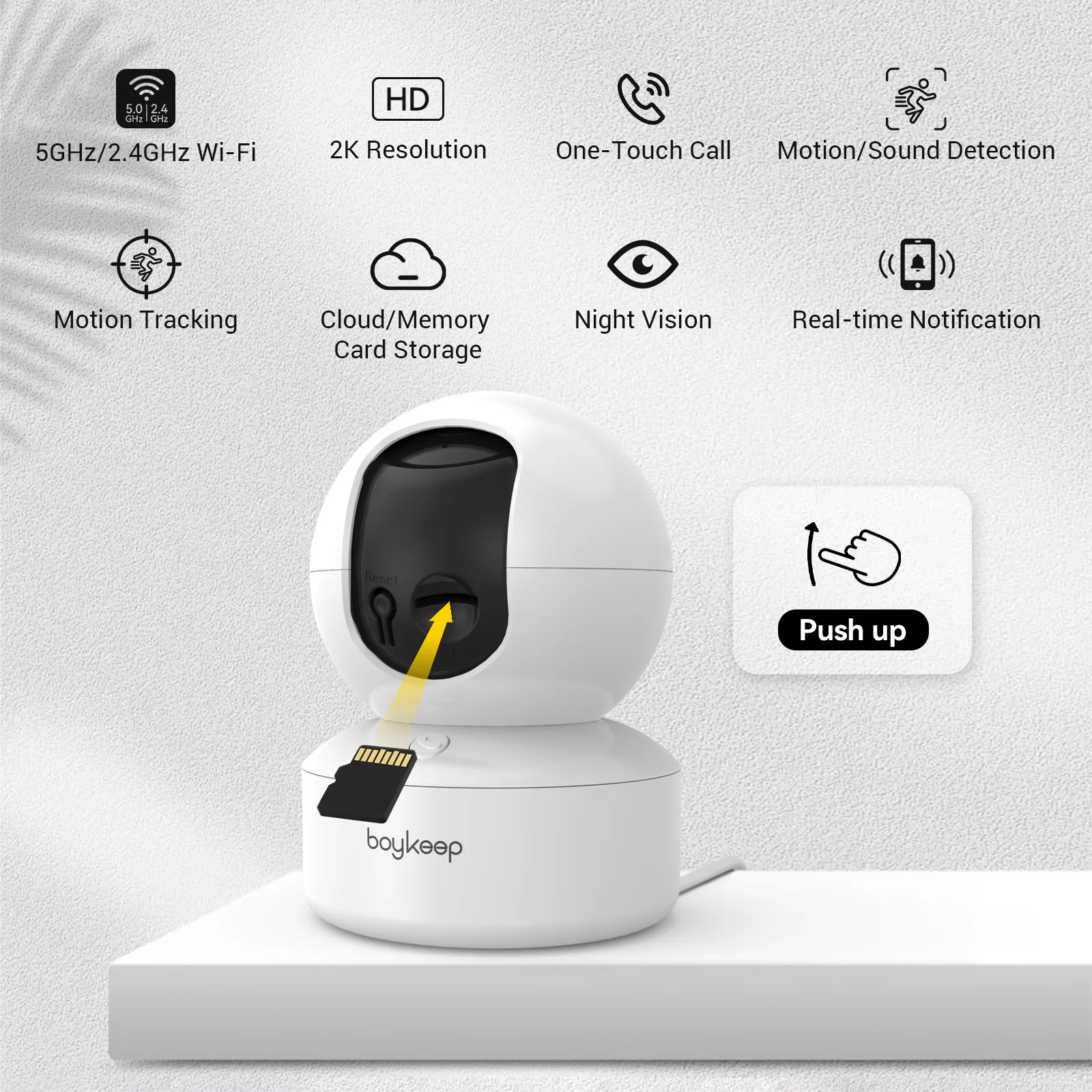 Smart Indoor Security Camera – WiFi Baby Monitor with Night Vision, 360° Pan & Tilt - Image 6