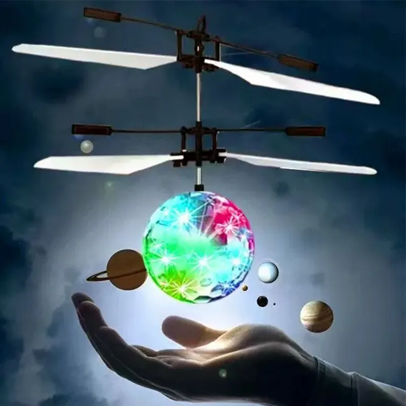 LED Gesture Control Flying Ball Toy – Infrared RC Crystal Light Toy for Kids - Image 5