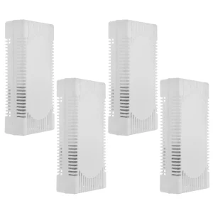 Refrigerator Air Purifier Deodorizer Boxes (4-Pack) – Activated Carbon Odor Absorbers for Fridge