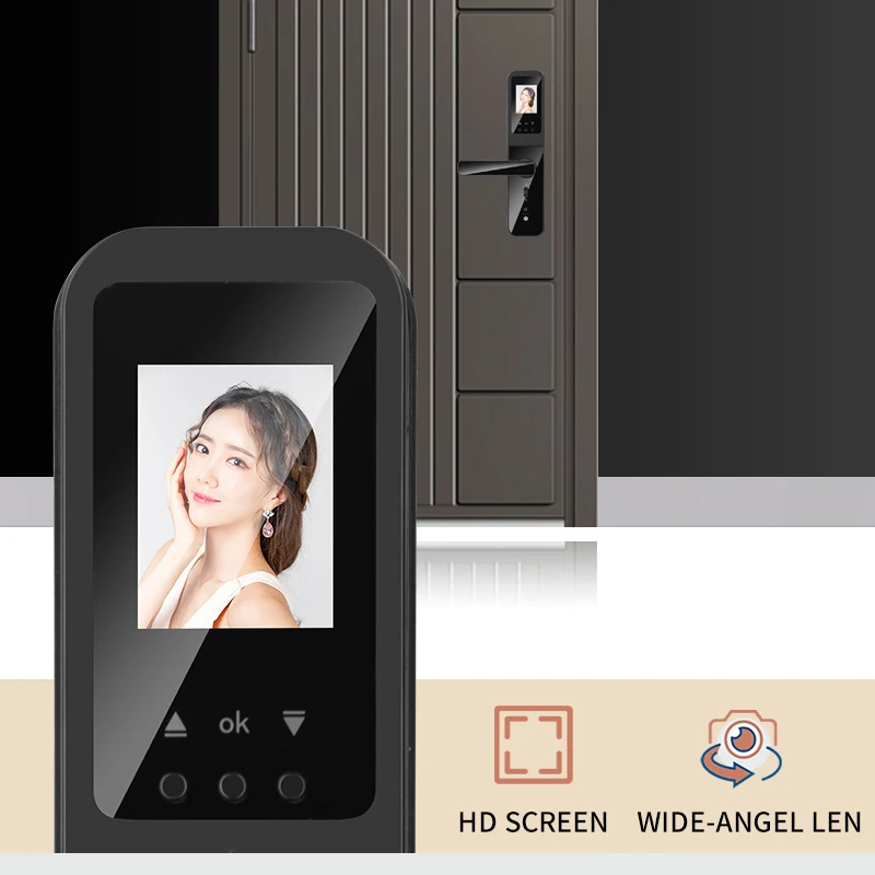 Smart Fingerprint Door Lock with Camera – WiFi Digital Lock with Indoor Display - Image 3