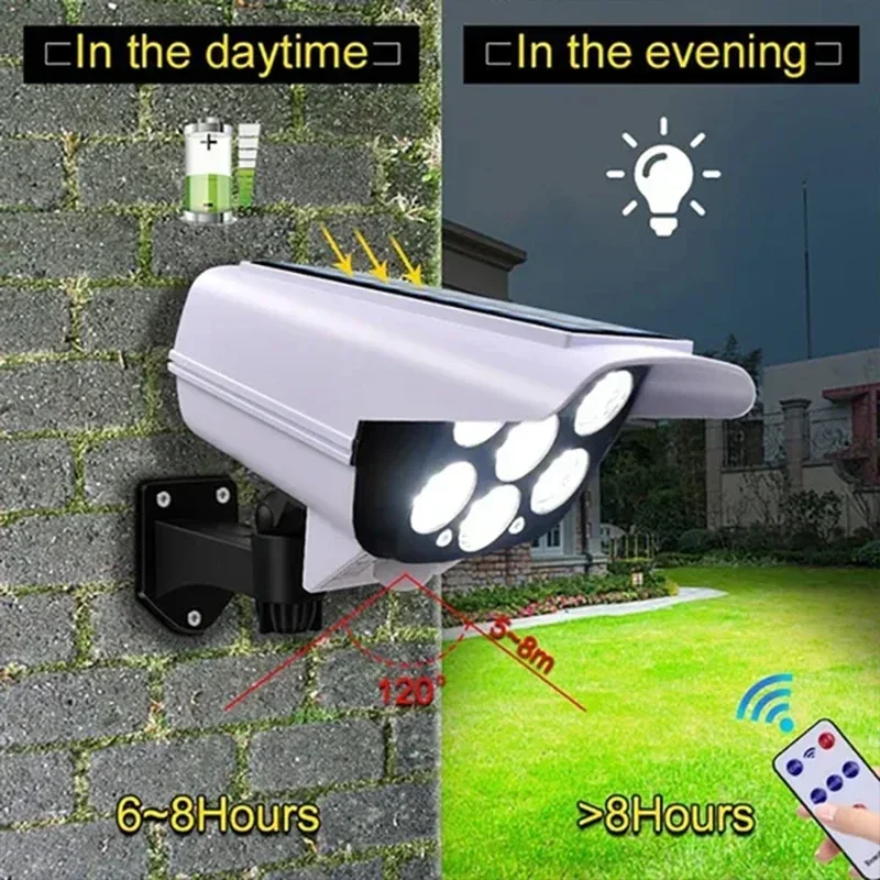 Solar LED Security Light with Dummy Camera – Motion Sensor Outdoor Night Light, IP65 Waterproof - Image 4