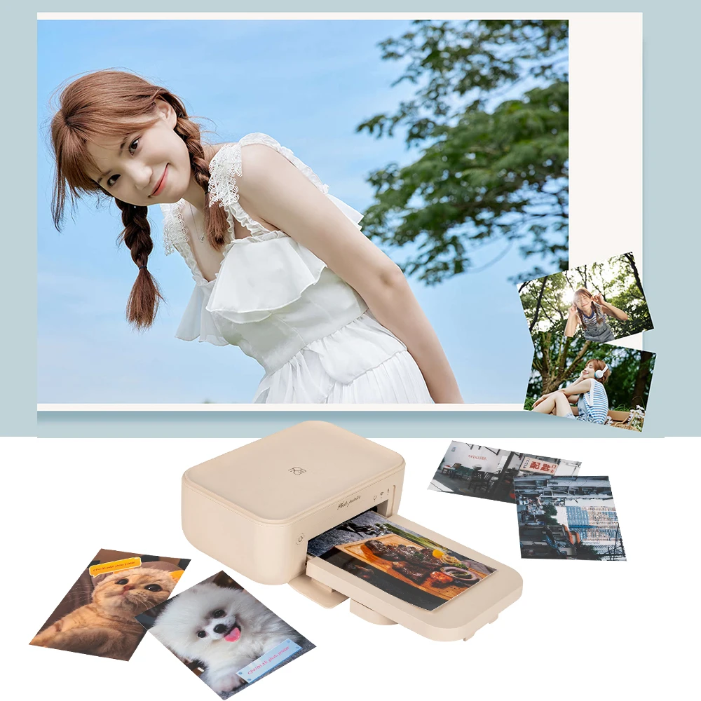 Mini Color Photo Printer – 300 DPI Wireless Instant Photo Printer with Paper & Ribbon - Image 6