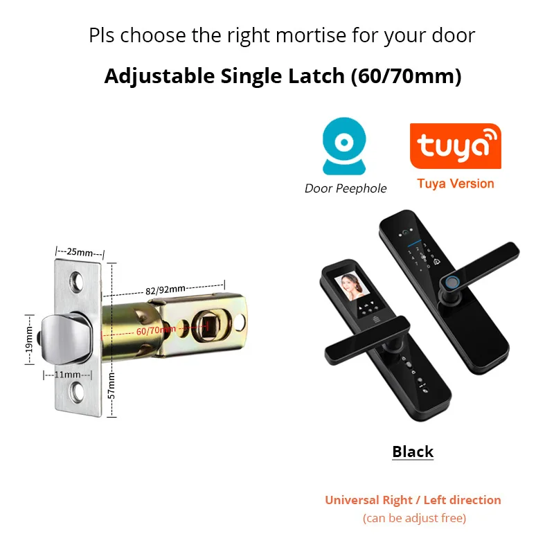Smart Fingerprint Door Lock with Camera – WiFi Digital Lock with Indoor Display - Image 9