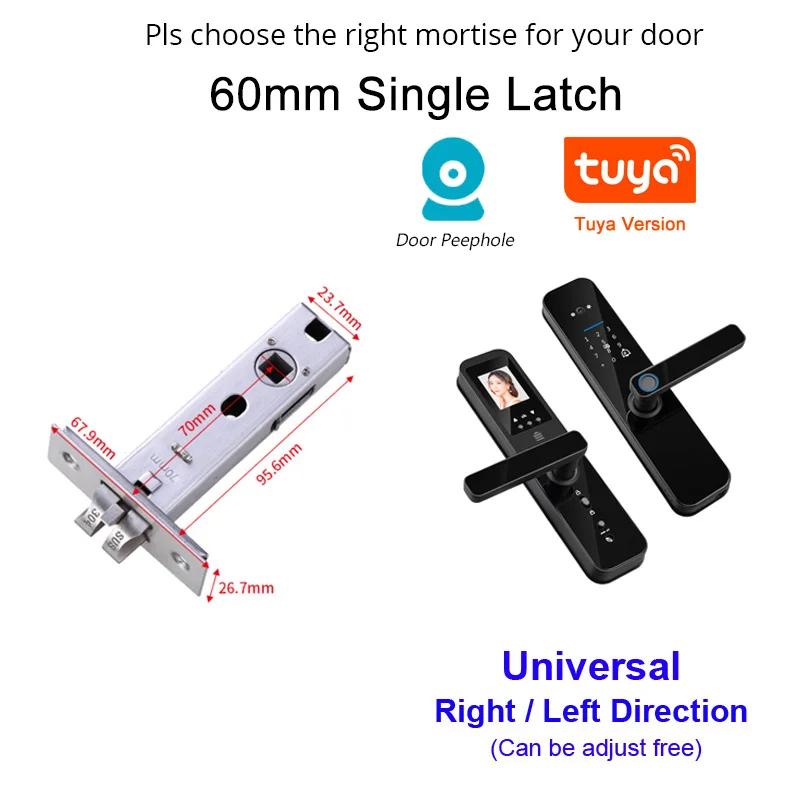 Smart Fingerprint Door Lock with Camera – WiFi Digital Lock with Indoor Display - Image 11