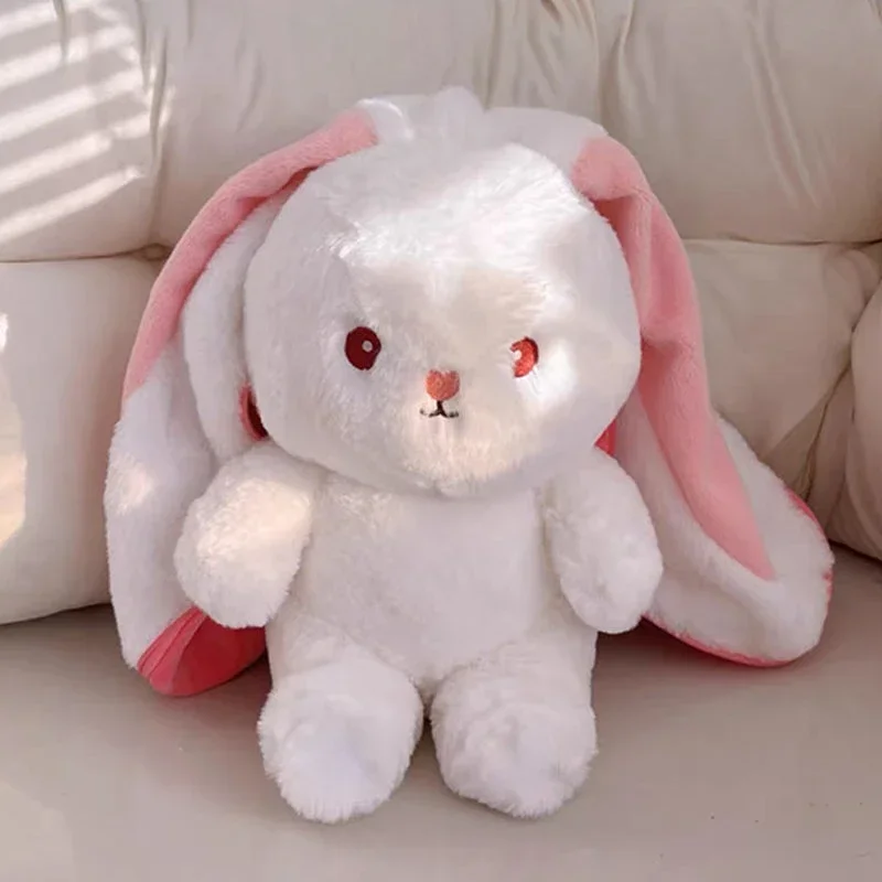 Cute Bunny Plush Toy – Strawberry & Carrot Rabbit Stuffed Doll for Kids - Image 4