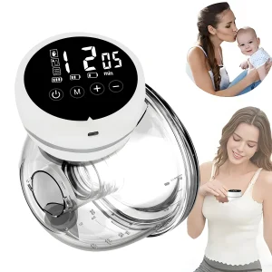 Wearable Electric Breast Pump – Hands-Free Double Breast Milk Collector, Silent Design