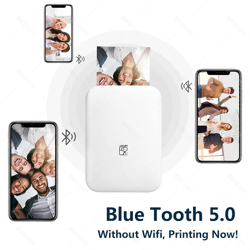 Portable Bluetooth Photo Printer – Mini Wireless Pocket Printer for 2×3 Inch Sticky Paper - Image 2
